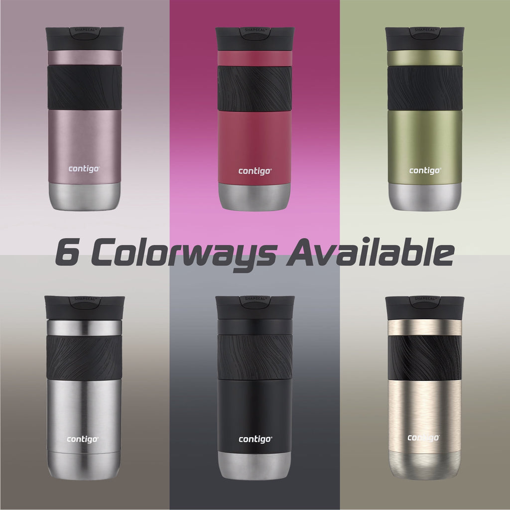 Contigo Byron 2.0 Stainless Steel Travel Mug with SNAPSEAL Lid and Grip, 16oz. C050S