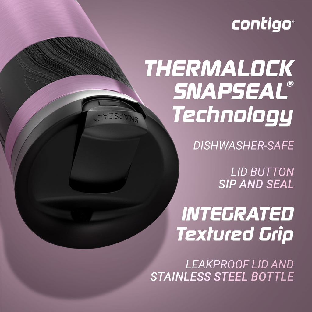 Contigo Byron 2.0 Stainless Steel Travel Mug with SNAPSEAL Lid and Grip, 16oz. C050S
