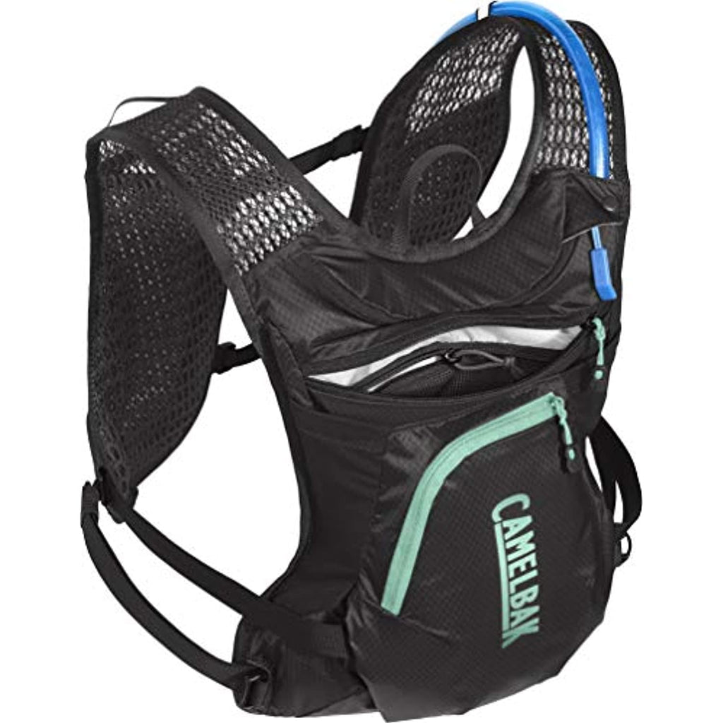 CamelBak Women's Chase Bike Vest 50oz - Hydration Vest - Easy Access Pockets, Black/Mint C265L