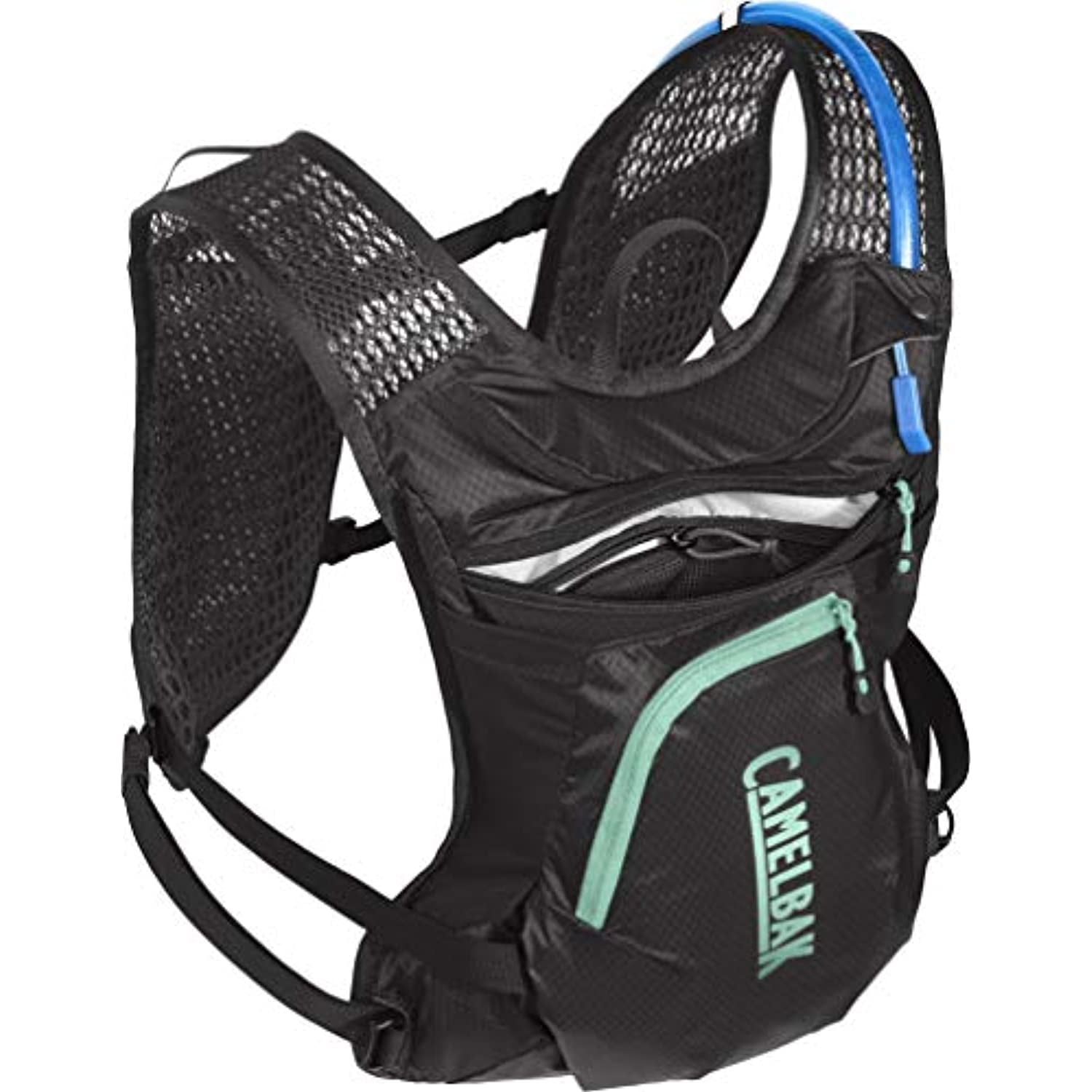 CamelBak Women's Chase Bike Vest 50oz - Hydration Vest - Easy Access Pockets, Black/Mint C265L