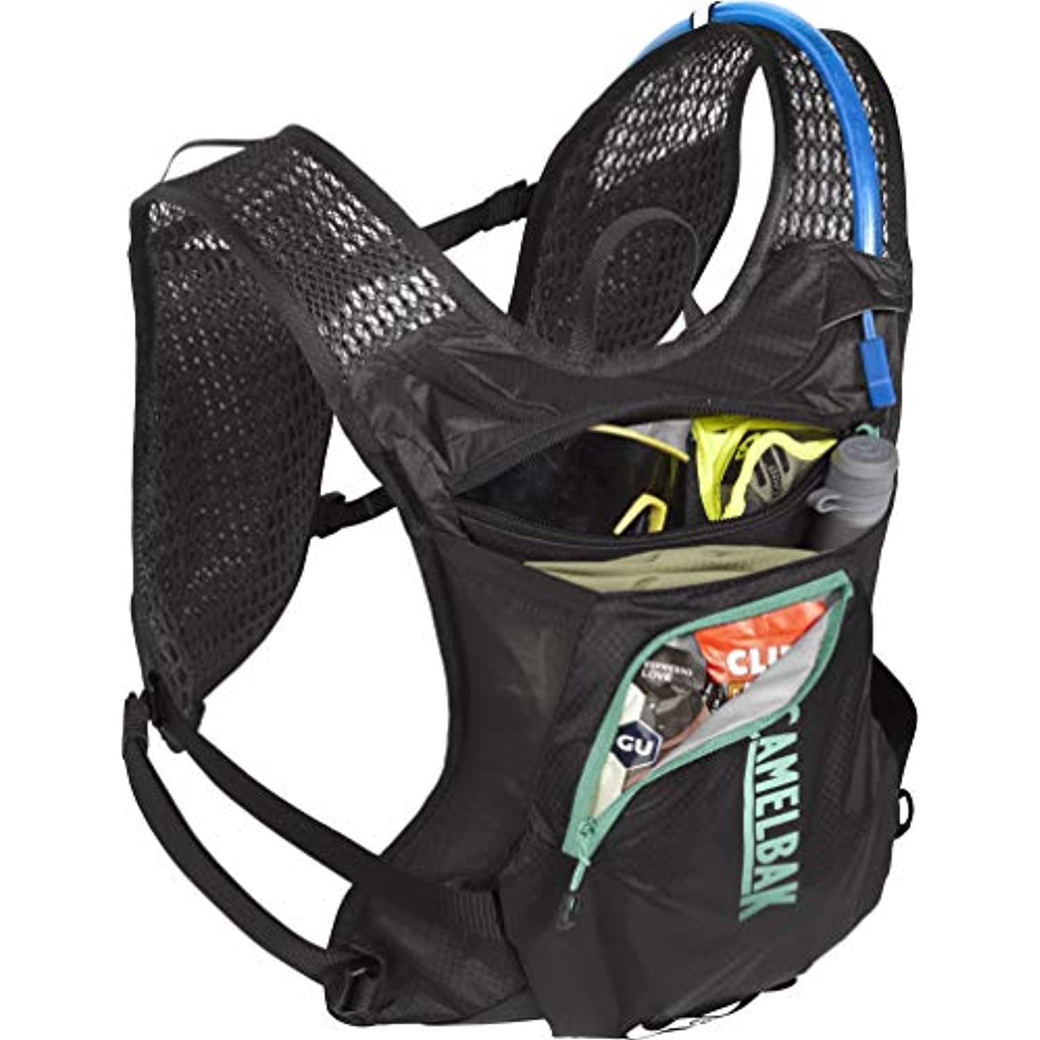 CamelBak Women's Chase Bike Vest 50oz - Hydration Vest - Easy Access Pockets, Black/Mint C265L