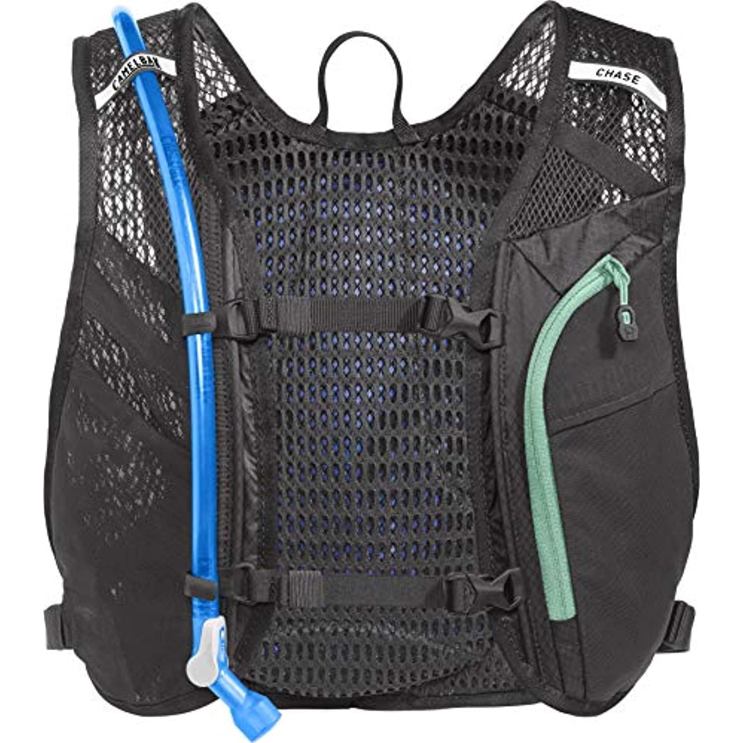 CamelBak Women's Chase Bike Vest 50oz - Hydration Vest - Easy Access Pockets, Black/Mint C265L