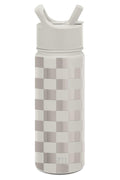 Simple Modern Kids Water Bottle with Straw Lid Vacuum Insulated Stainless Steel Metal Thermos Bottles | Reusable Leak Proof BPA-Free Flask for School | Summit Collection | 18oz, Checkmate C433X