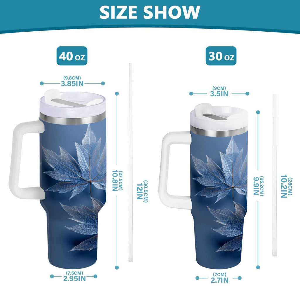 30 oz Insulated Stainless Steel Tumbler Double Wall Stainless Steel Tumbler with 2-Way Drinking Glass Mapleleaves C491J