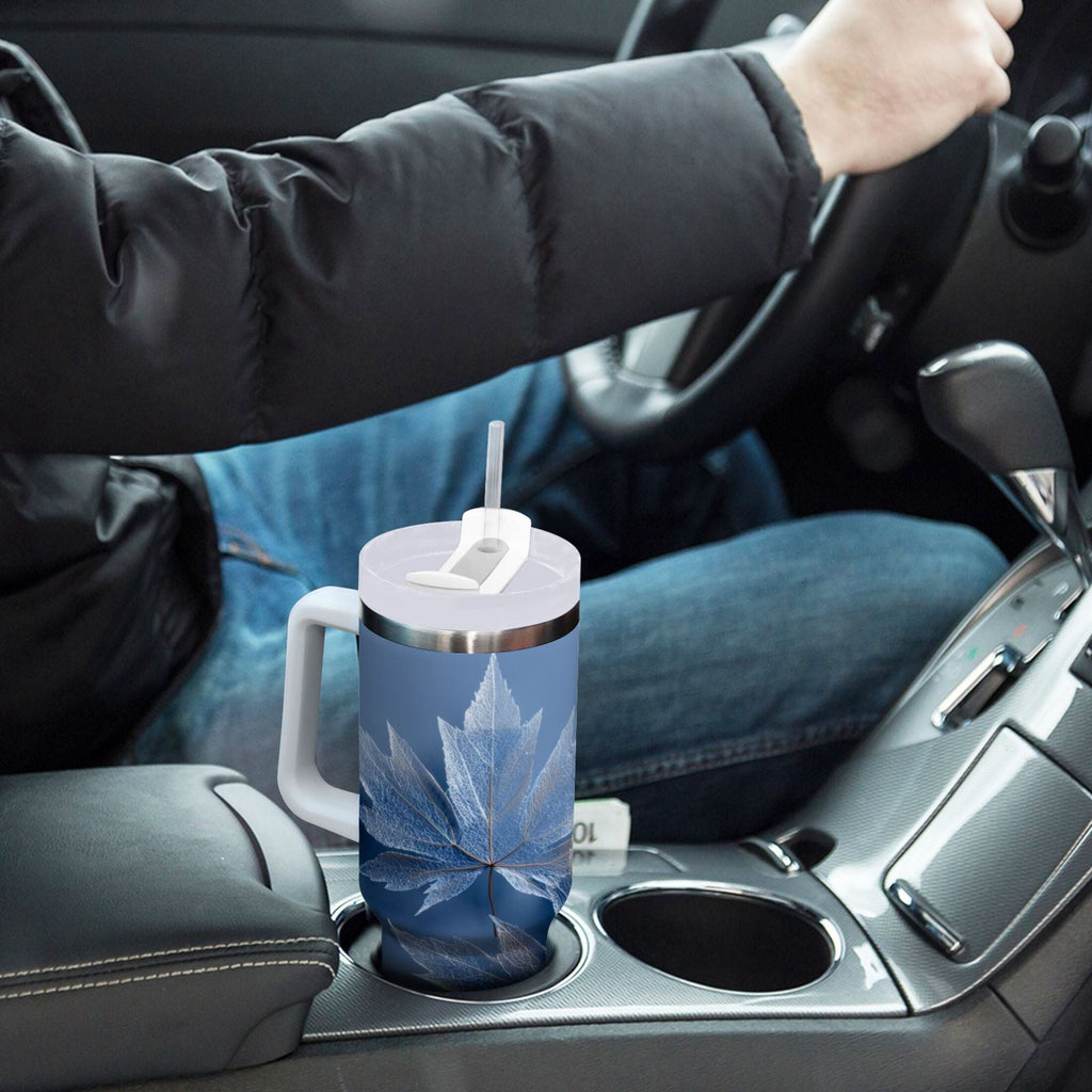 30 oz Insulated Stainless Steel Tumbler Double Wall Stainless Steel Tumbler with 2-Way Drinking Glass Mapleleaves C491J