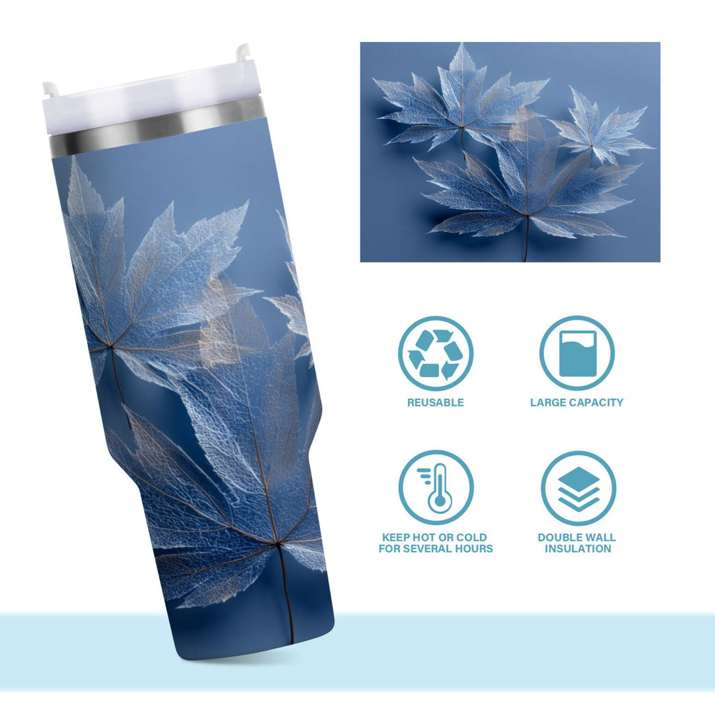 30 oz Insulated Stainless Steel Tumbler Double Wall Stainless Steel Tumbler with 2-Way Drinking Glass Mapleleaves C491J