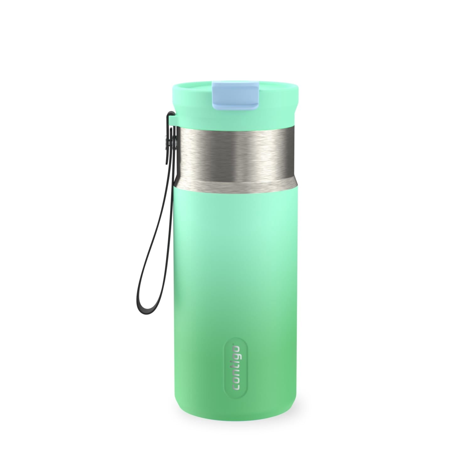Contigo DualSip 16 oz Compact Leakproof Insulated Water Bottle with 2-Way Lid C049H