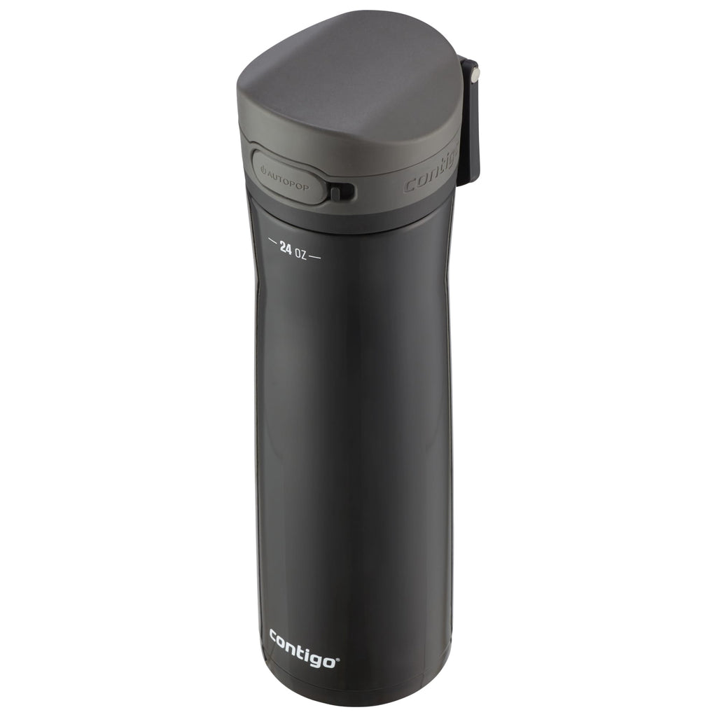 Contigo Jackson Chill  Bundle 2 Water Bottles Black 24oz and Pink  20oz with Autopop Lid C077N