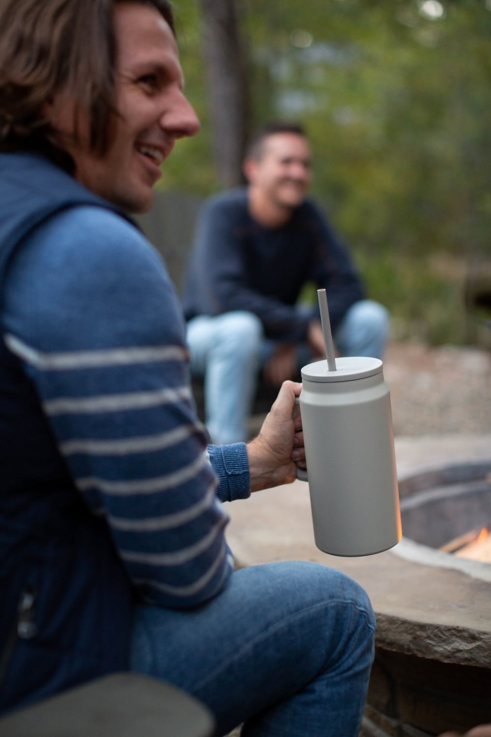 Simple Modern 50 fl oz Insulated Stainless Steel Trek Tumbler with Straw Lid | Midnight Black C406J