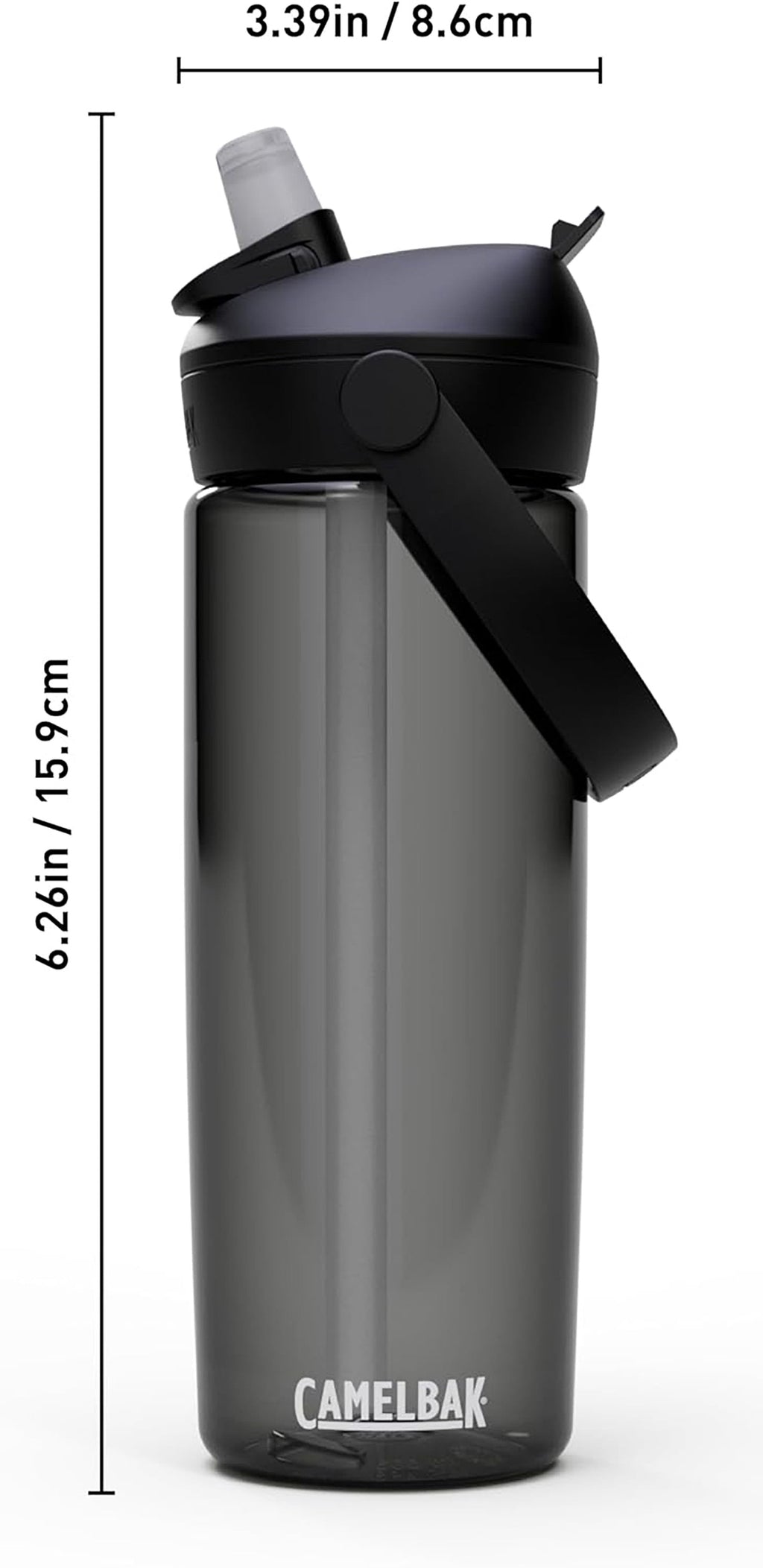 Camelbak Thrive Flip Straw 20oz Water Bottle, Charcoal C234T