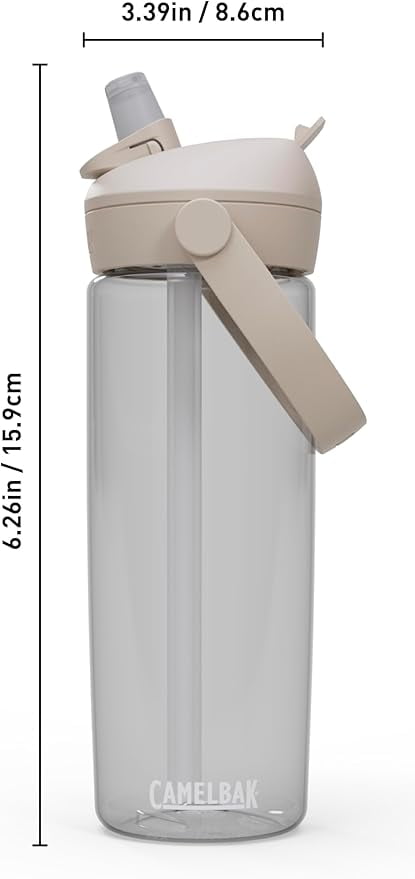 Camelbak Thrive Flip Straw 20oz Water Bottle, Charcoal C234T