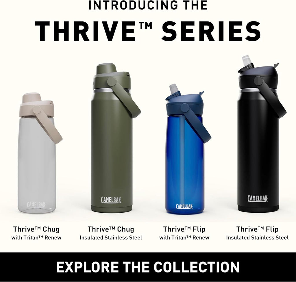 Camelbak Thrive Flip Straw 20oz Water Bottle, Charcoal C234T