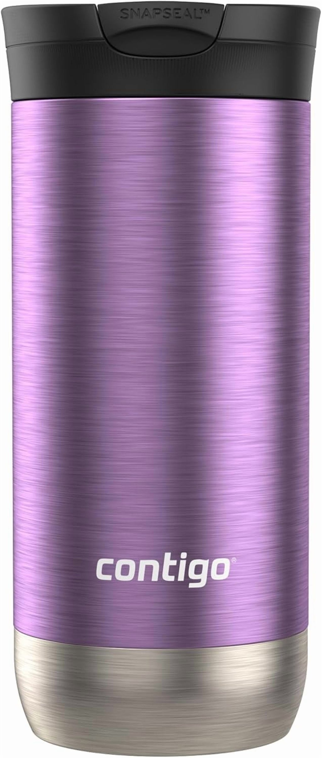 Contigo Huron SnapSeal Insulated Travel Tumbler, Purple Panzy Color 16 oz (473 mL) C070U