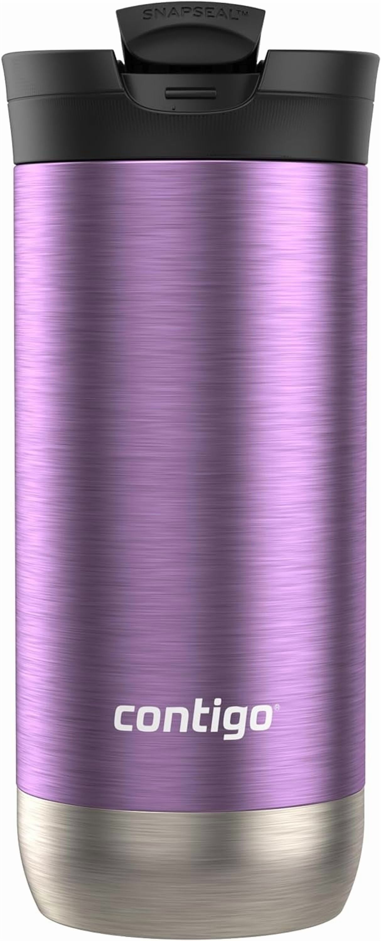Contigo Huron SnapSeal Insulated Travel Tumbler, Purple Panzy Color 16 oz (473 mL) C070U