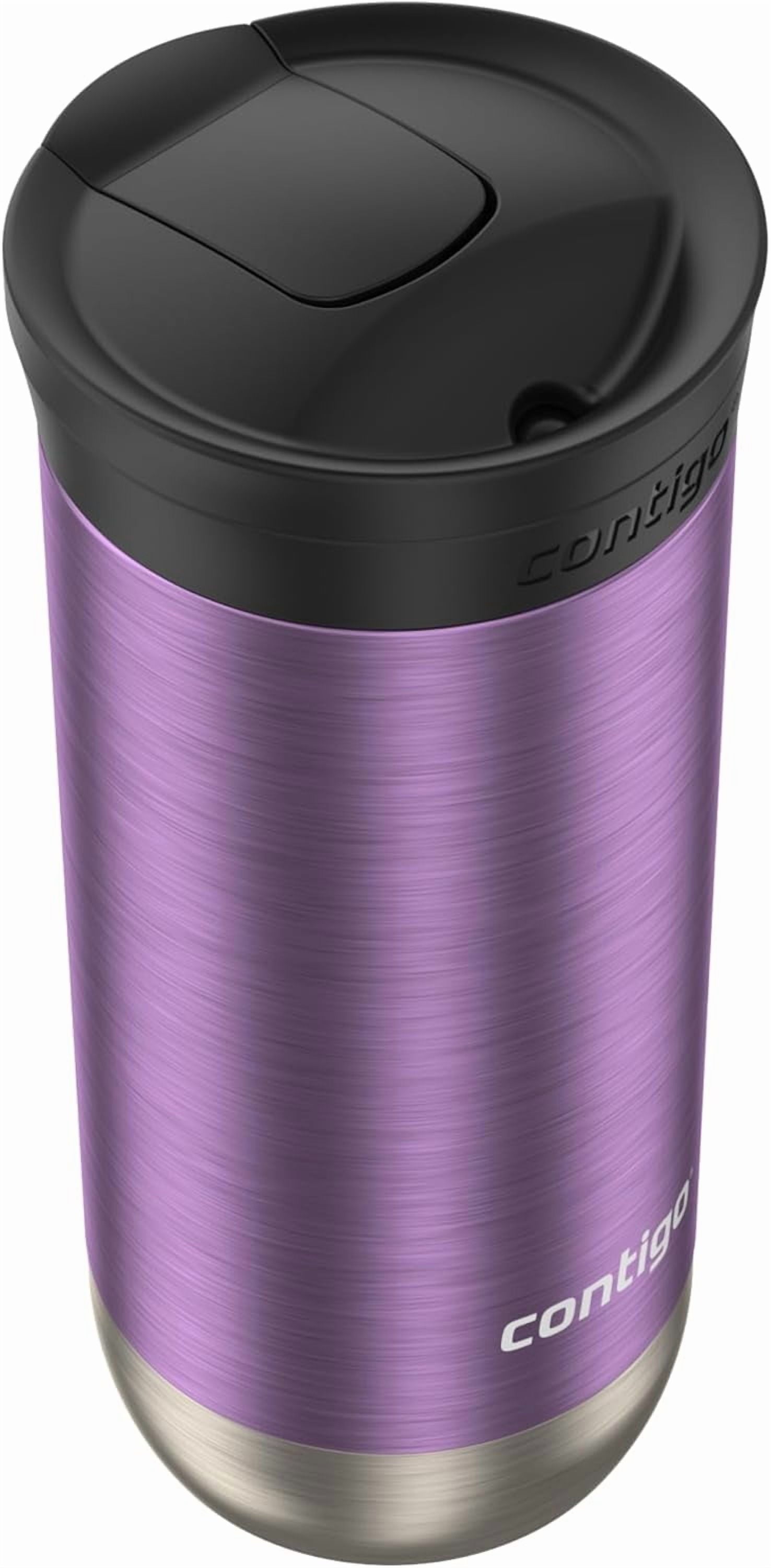 Contigo Huron SnapSeal Insulated Travel Tumbler, Purple Panzy Color 16 oz (473 mL) C070U