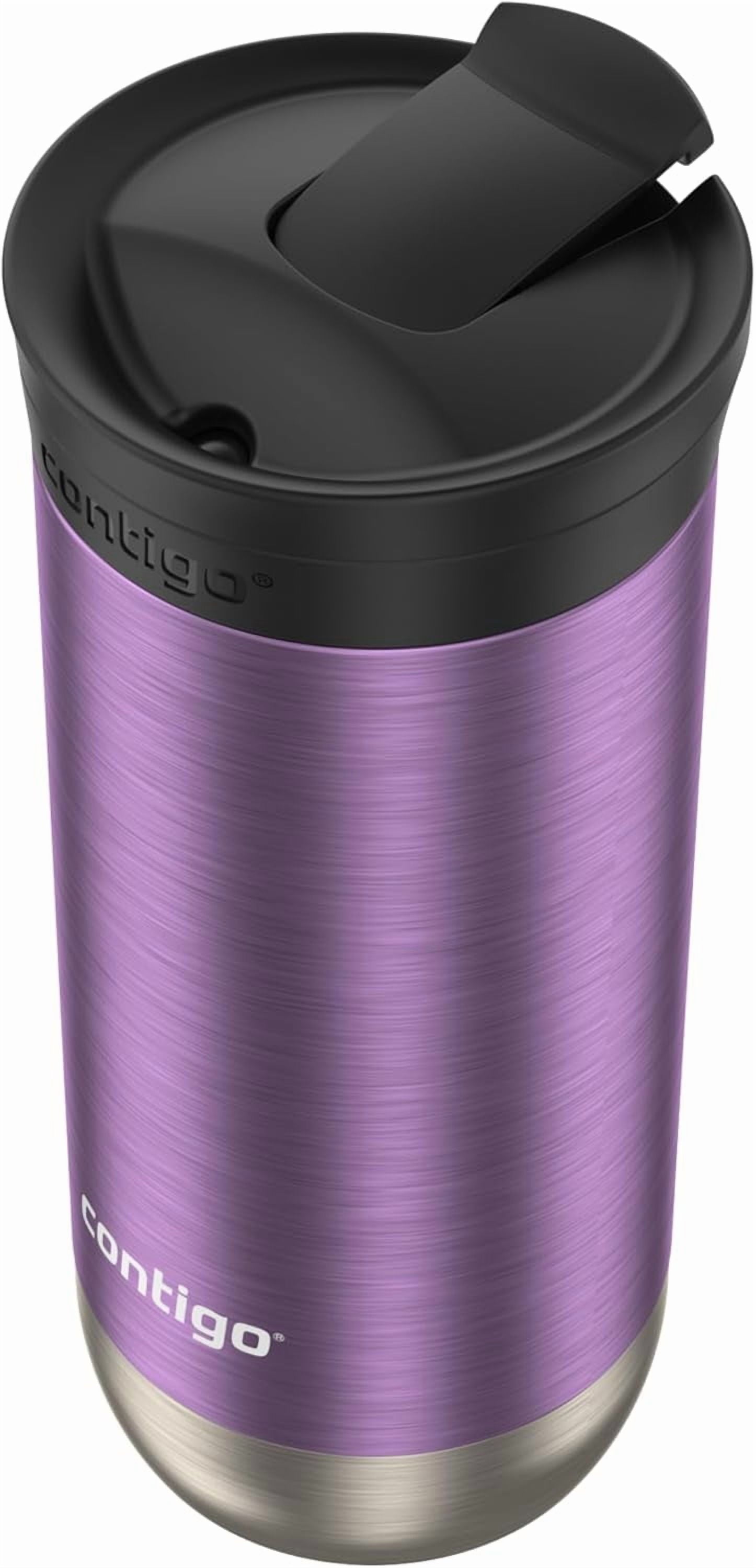 Contigo Huron SnapSeal Insulated Travel Tumbler, Purple Panzy Color 16 oz (473 mL) C070U