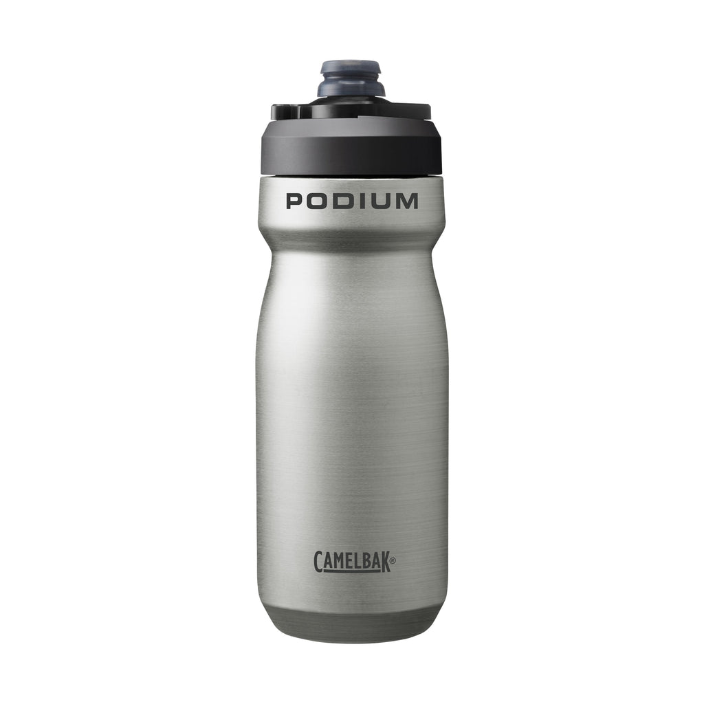 CamelBak Podium 18oz Insulated Stainless Steel Bike Water Bottle, Stainless C365U