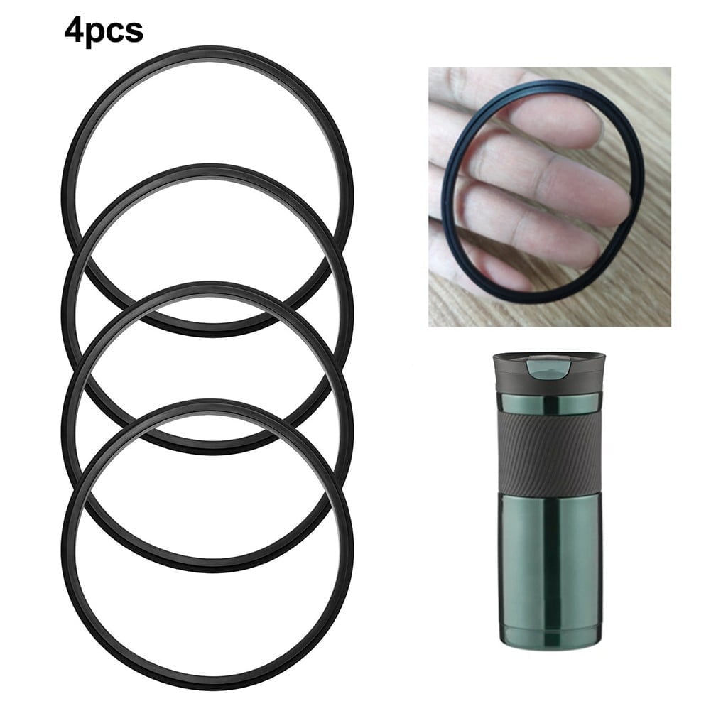PULMCheerge 4 Pack Gaskets Compatible with Contigo Snapseal Byron Travel Mug 16oz &amp; 20oz, Replacement Rubber Seal for Contigo Snapseal Lid, Replacement Silicone Part for Contigo Coffee Travel Tumbler C125T