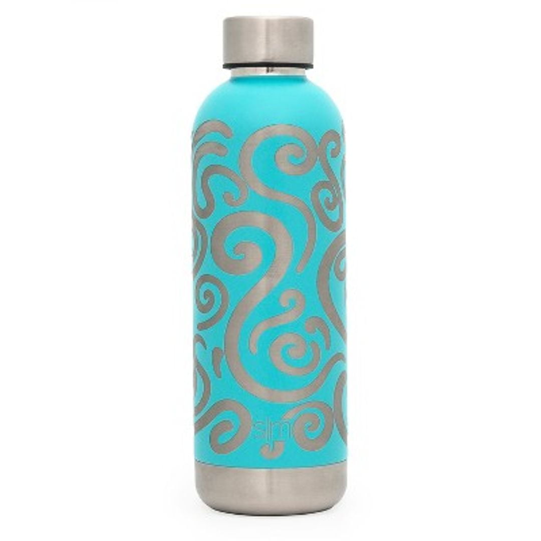 simple modern bolt curtis 17oz water bottle stainless steel Caribbean blue C439T