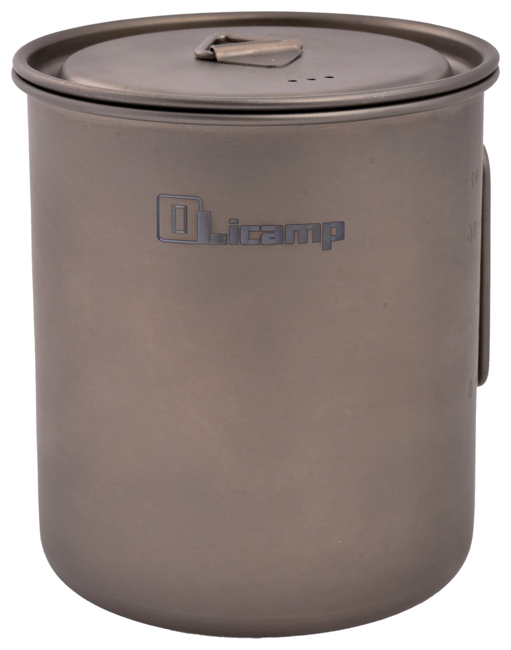 Olicamp Titanium Space Saver Mug with Lid, Nests Nalgene Bottle Inside, Lightweight and Compact, Perfect for Camping and Backpacking, 750mL C193X