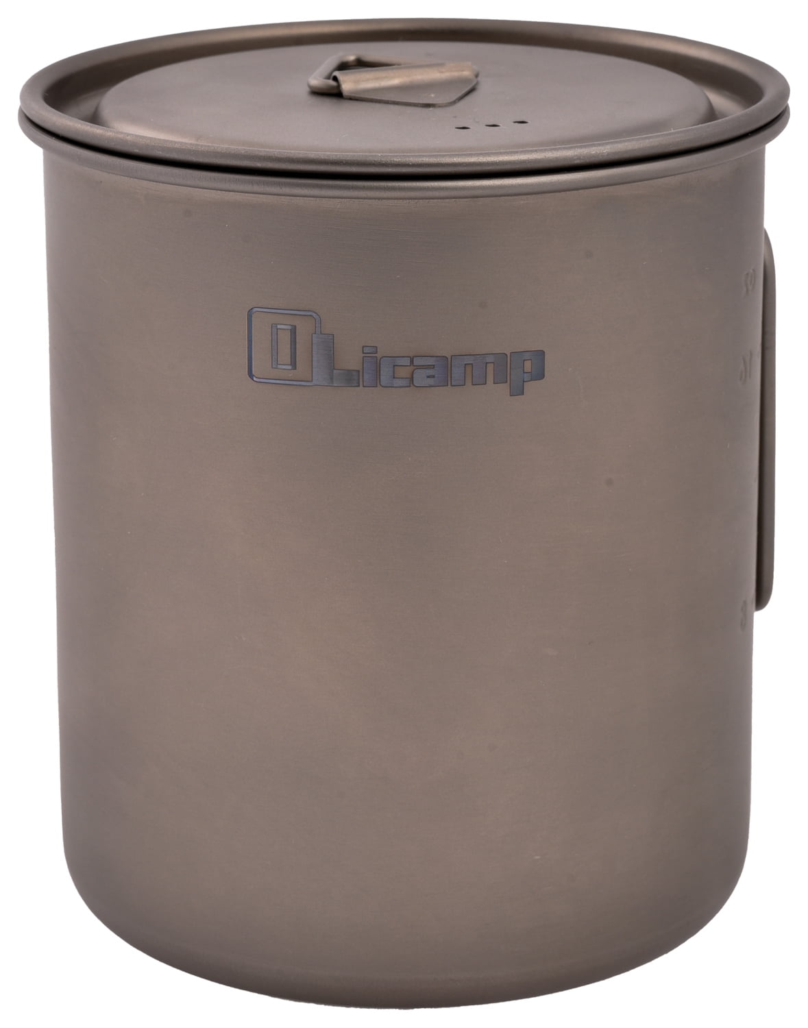 Olicamp Titanium Space Saver Mug with Lid, Nests Nalgene Bottle Inside, Lightweight and Compact, Perfect for Camping and Backpacking, 750mL C193X