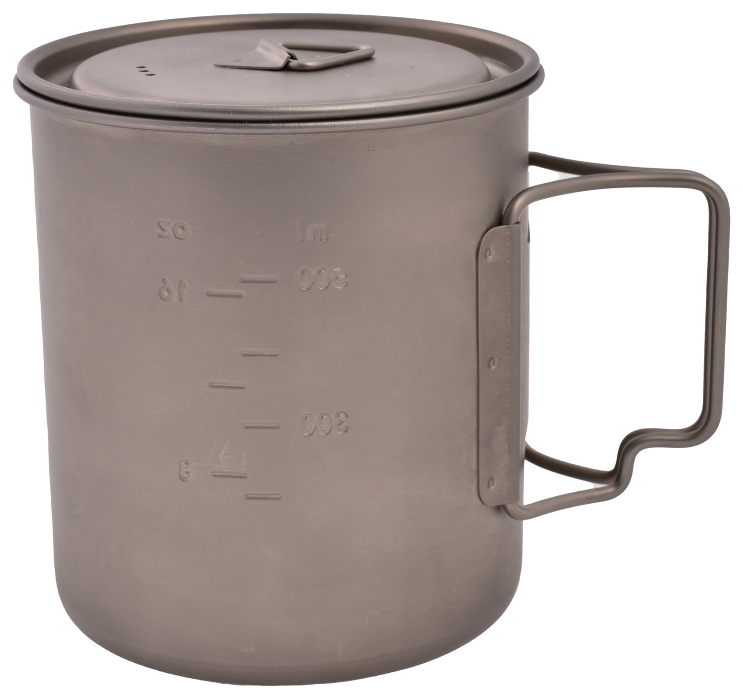 Olicamp Titanium Space Saver Mug with Lid, Nests Nalgene Bottle Inside, Lightweight and Compact, Perfect for Camping and Backpacking, 750mL C193X