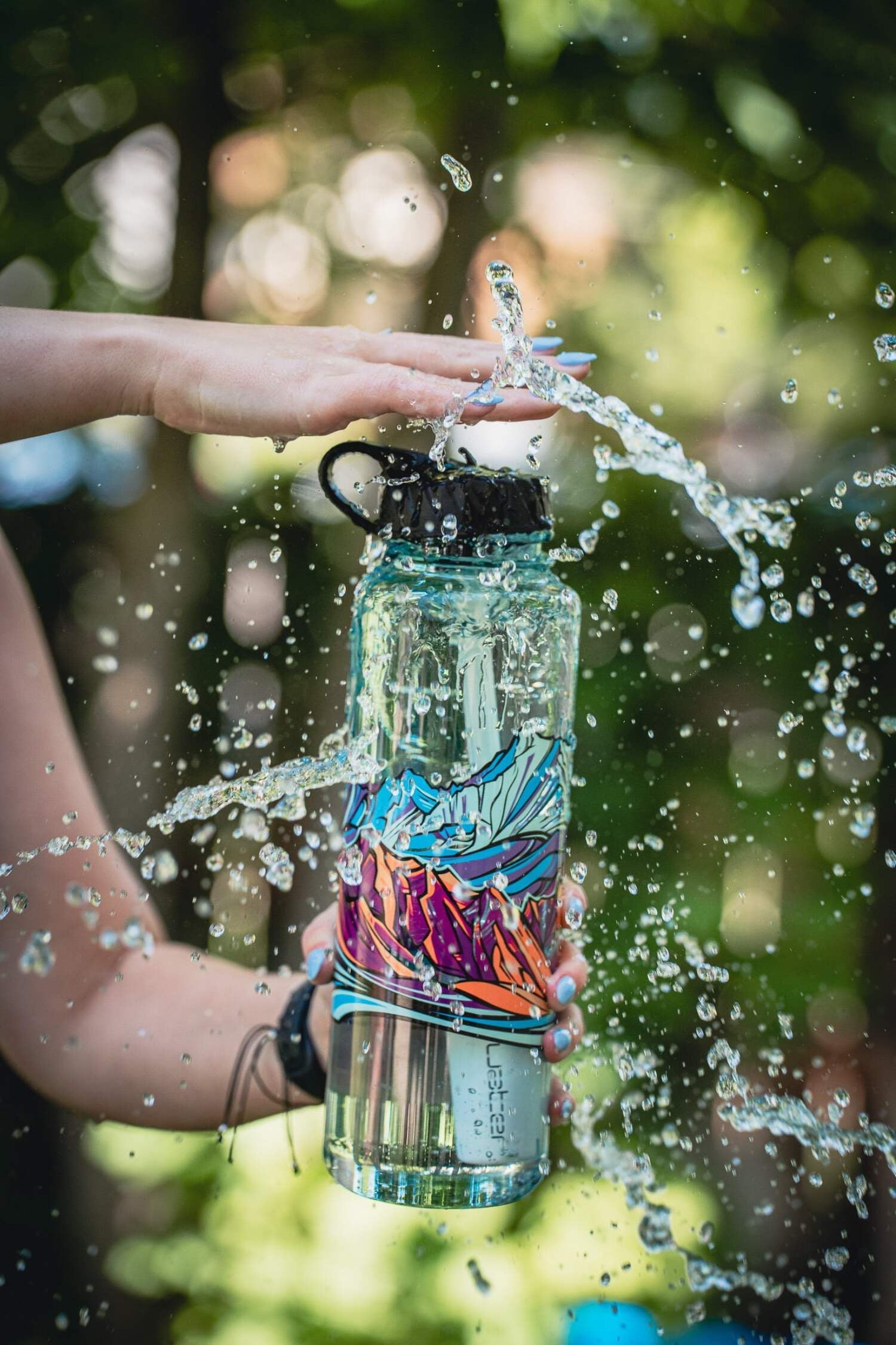 Epic Water Filters Nalgene OG Sustain Tritan USA Made Water Bottle and 75 Gallon Filter - Removes 99.99% of Water Impurities, 32oz, Leggitt Art C192N