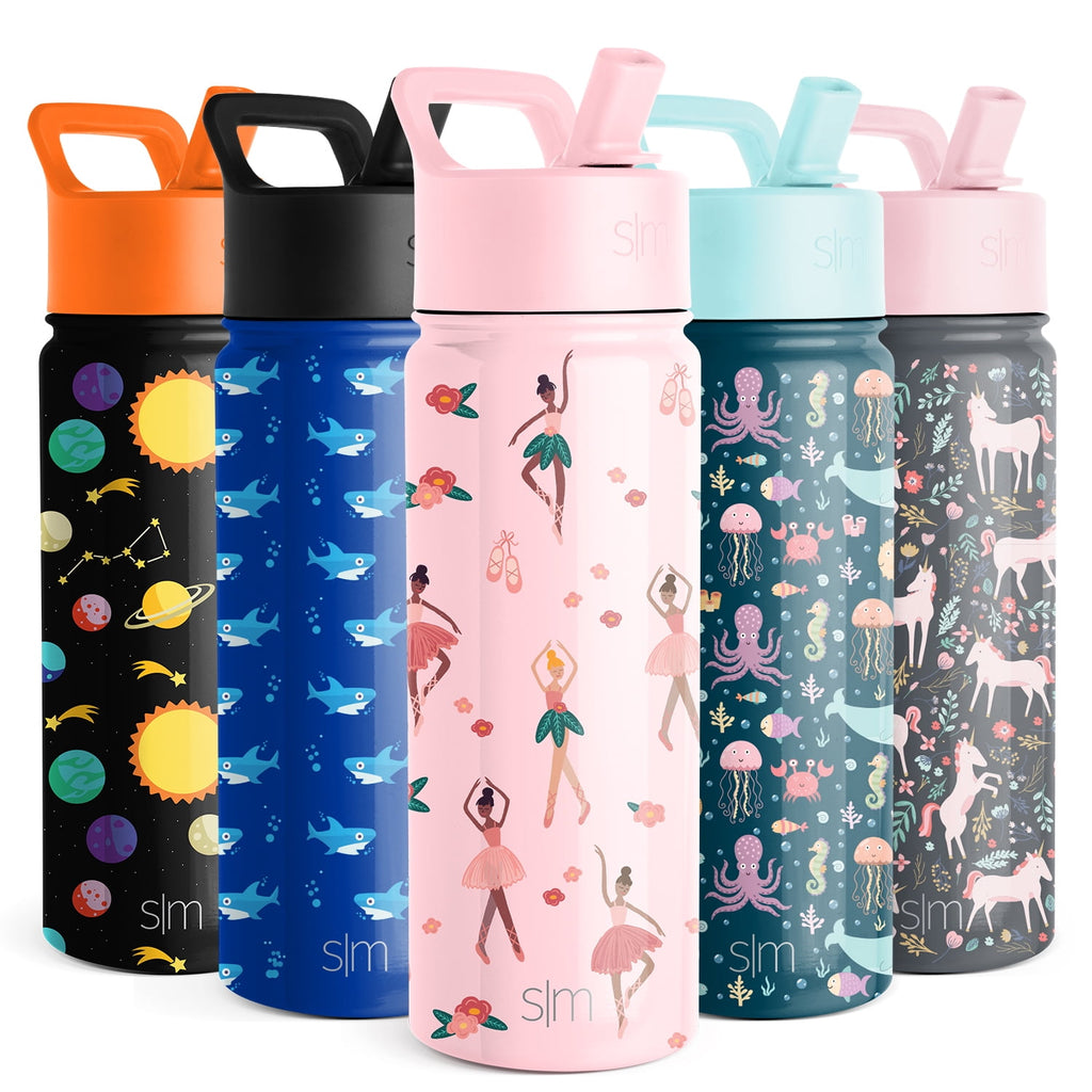 Simple Modern Summit Water Bottle Straw Lid Vacuum Insulated Stainless Steel Bottle | 18 fl oz C425G