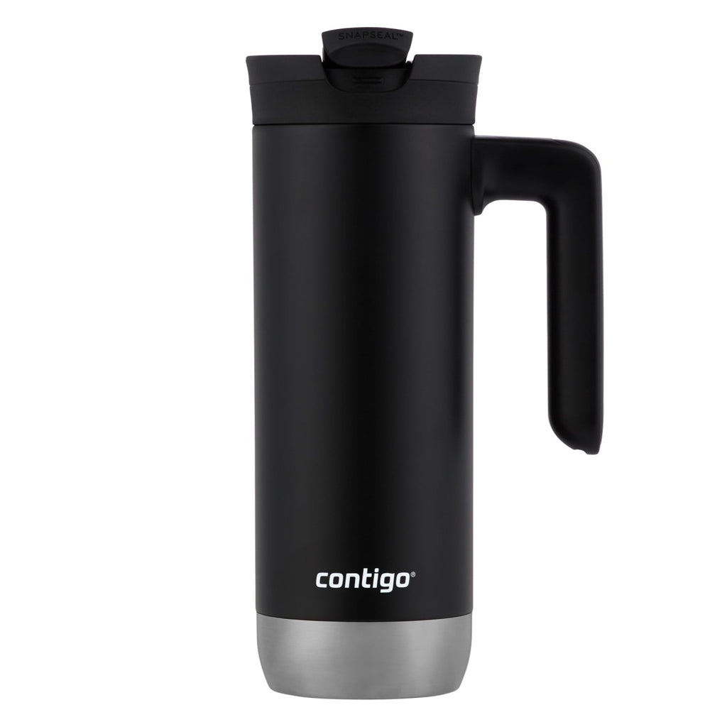 Contigo Huron 2.0 Stainless Steel Travel Mug with SNAPSEAL Lid and Handle in Black, 20 fl oz. C005V