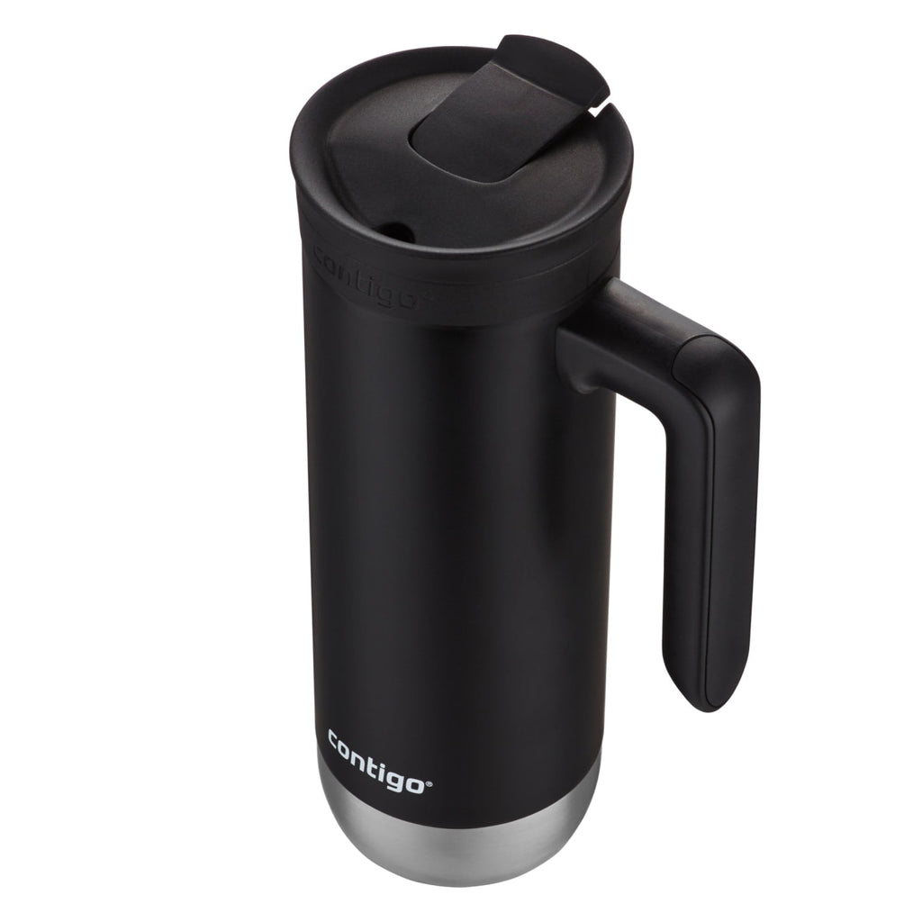 Contigo Huron 2.0 Stainless Steel Travel Mug with SNAPSEAL Lid and Handle in Black, 20 fl oz. C005V