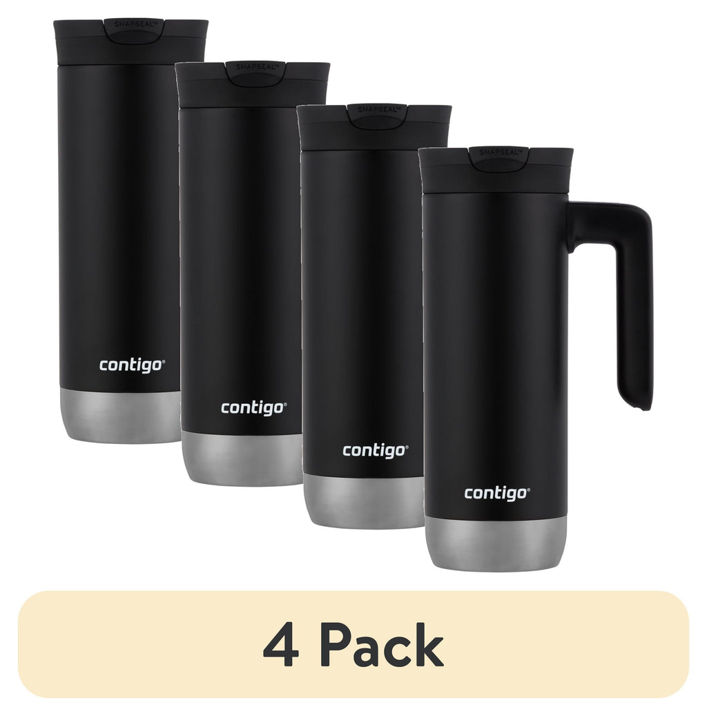 Contigo Huron 2.0 Stainless Steel Travel Mug with SNAPSEAL Lid and Handle in Black, 20 fl oz. C005V
