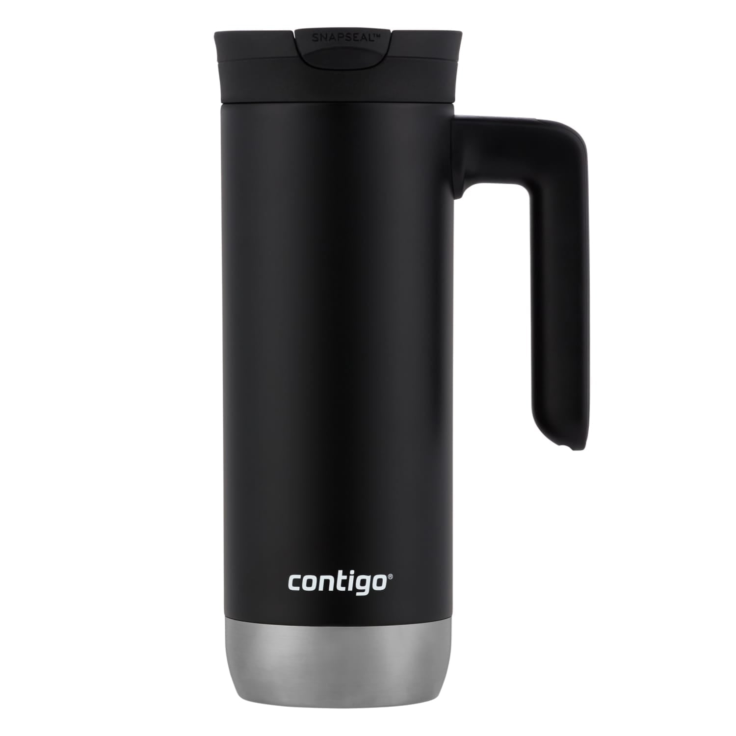 Contigo Huron 2.0 Stainless Steel Travel Mug with SNAPSEAL Lid and Handle in Black, 20 fl oz. C005V