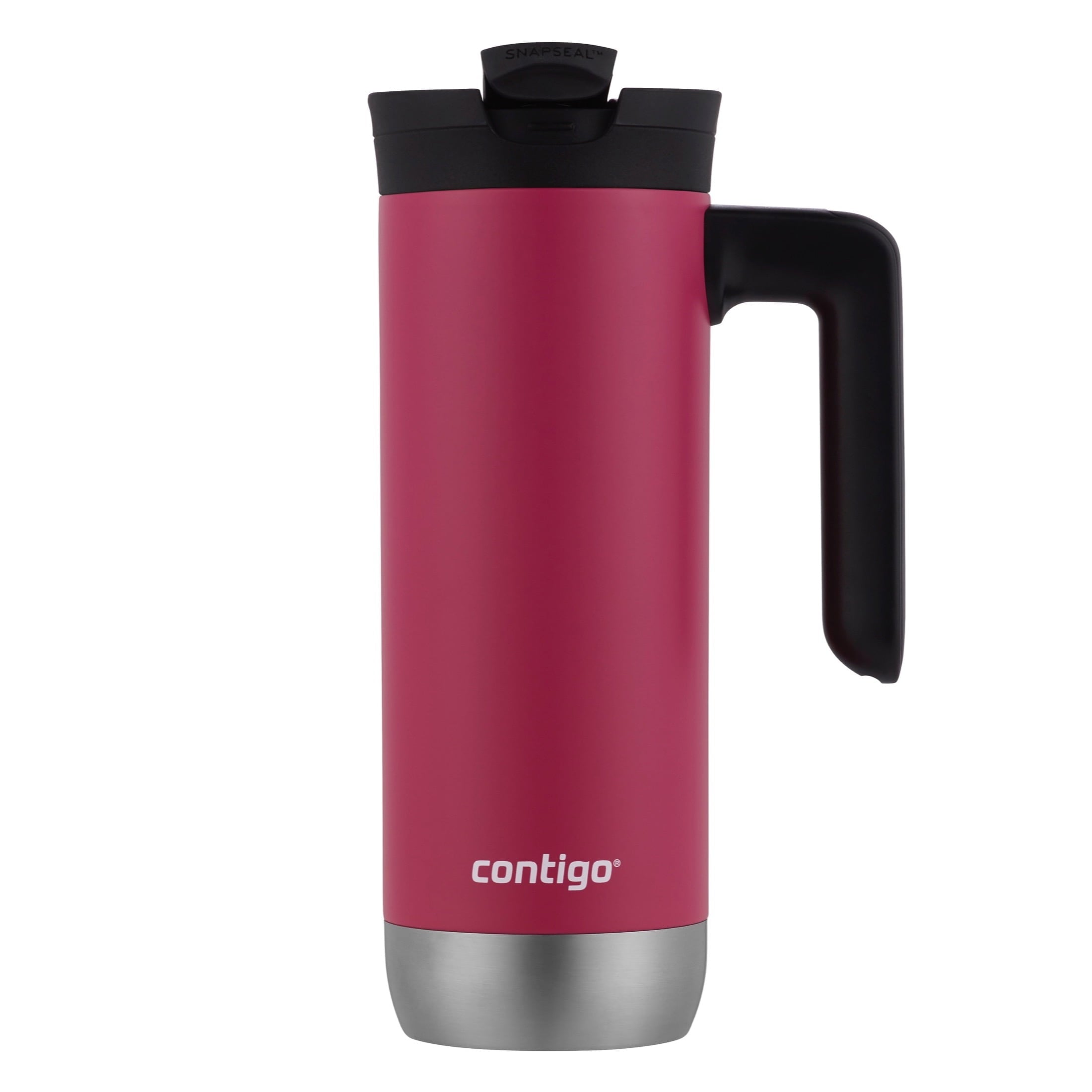 Contigo Huron 2.0 Stainless Steel Travel Mug with SNAPSEAL Lid and Handle in Black, 20 fl oz. C005V