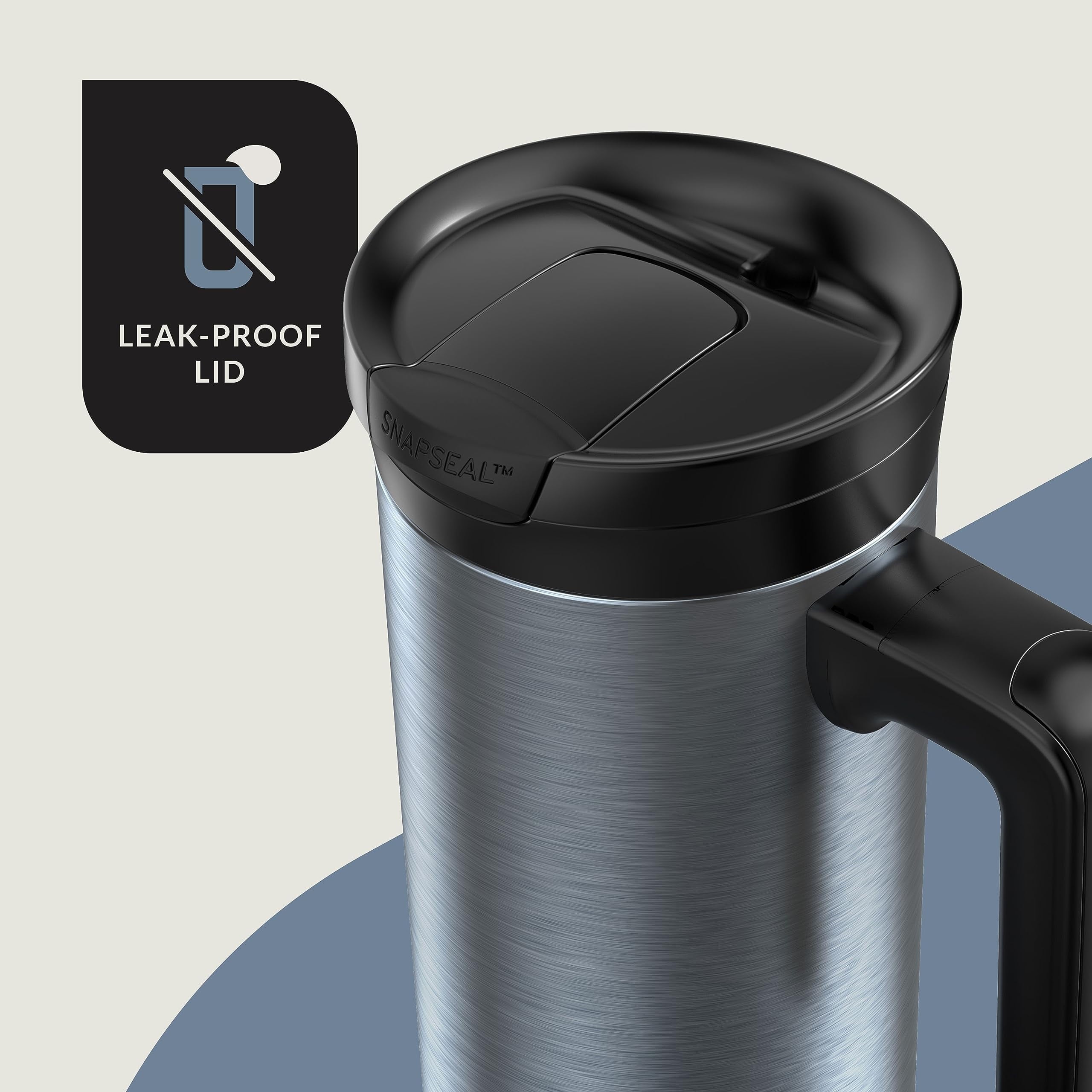 Contigo 20 oz. Superior 2.0 SnapSeal Stainless Steel Travel Mug - Dark Ice C035H