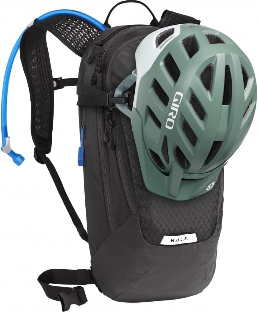 CamelBak Women's M.U.L.E. 12 Mountain Biking Hydration Pack - Easy Refilling Hydration Backpack - Magnetic Tube Trap 100oz, Charcoal/Black C246U