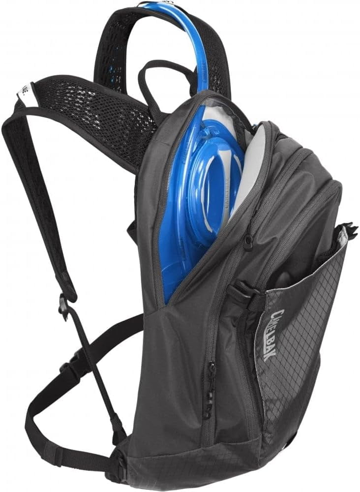 CamelBak Women's M.U.L.E. 12 Mountain Biking Hydration Pack - Easy Refilling Hydration Backpack - Magnetic Tube Trap 100oz, Charcoal/Black C246U