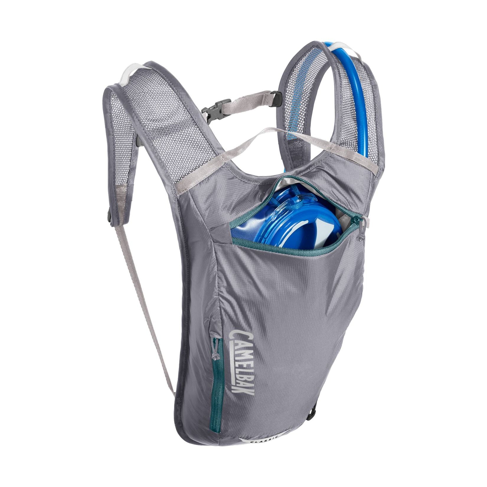 CamelBak Classic 70oz Light Bike Hydration Pack, Gunmetal/Hydro C236U