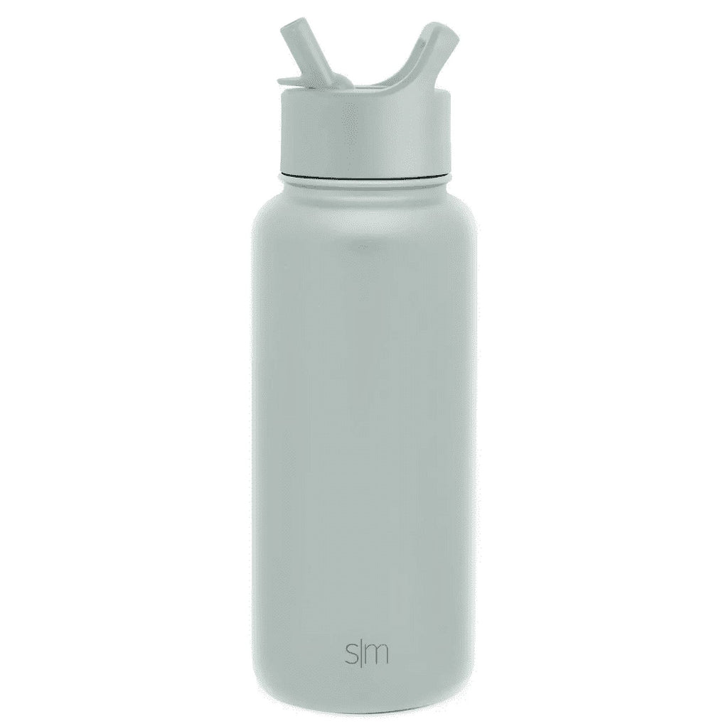 Simple Modern Summit 32oz Stainless Steel Water Bottle with Straw Lid Seaglass Sage C418H