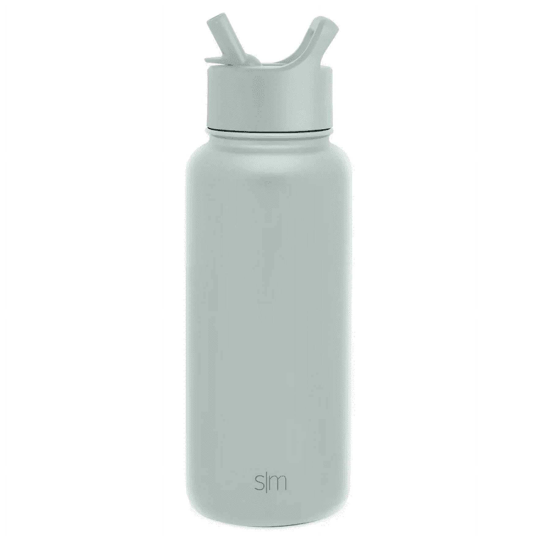 Simple Modern Summit 32oz Stainless Steel Water Bottle with Straw Lid Seaglass Sage C418H