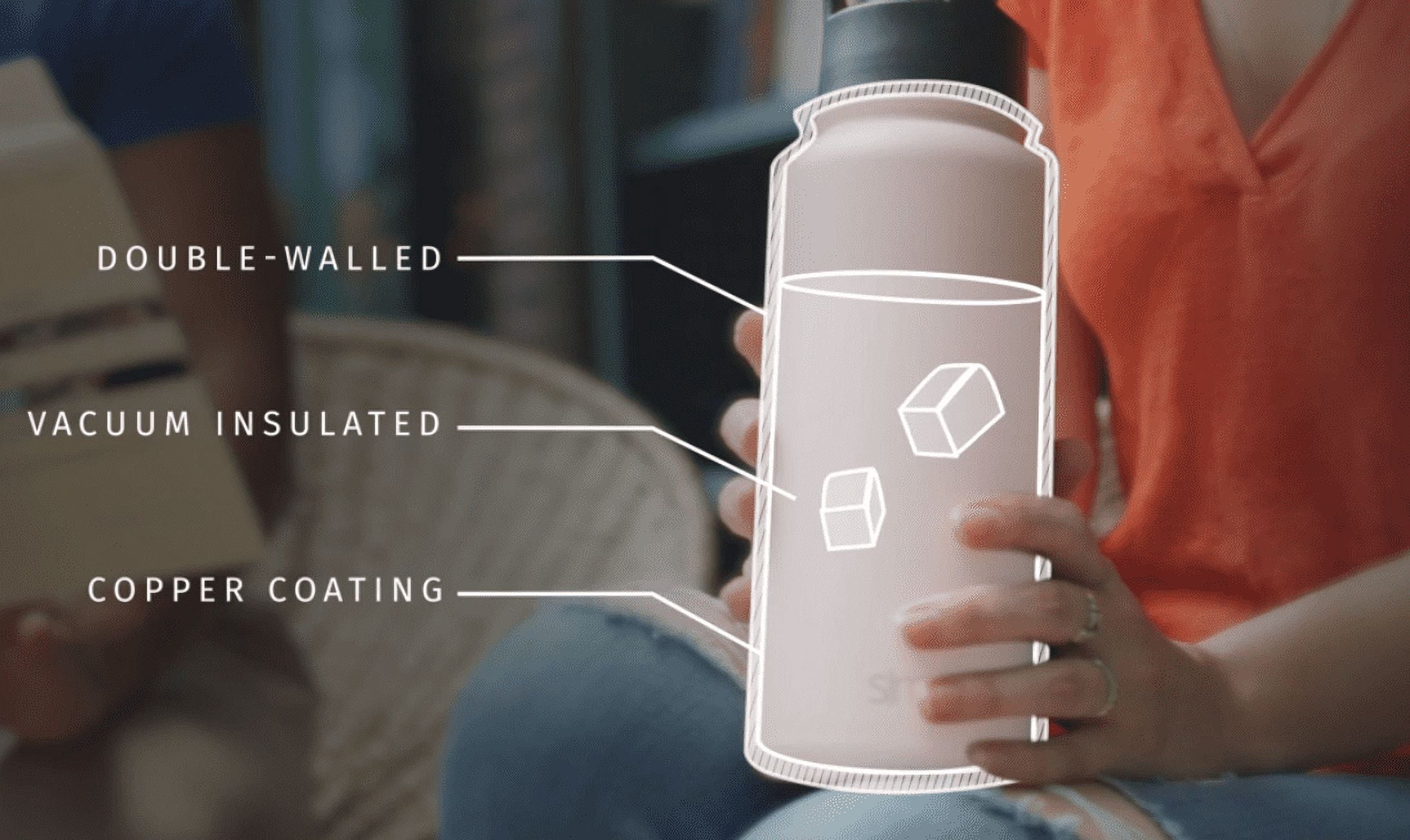 Simple Modern Summit 32oz Stainless Steel Water Bottle with Straw Lid Seaglass Sage C418H