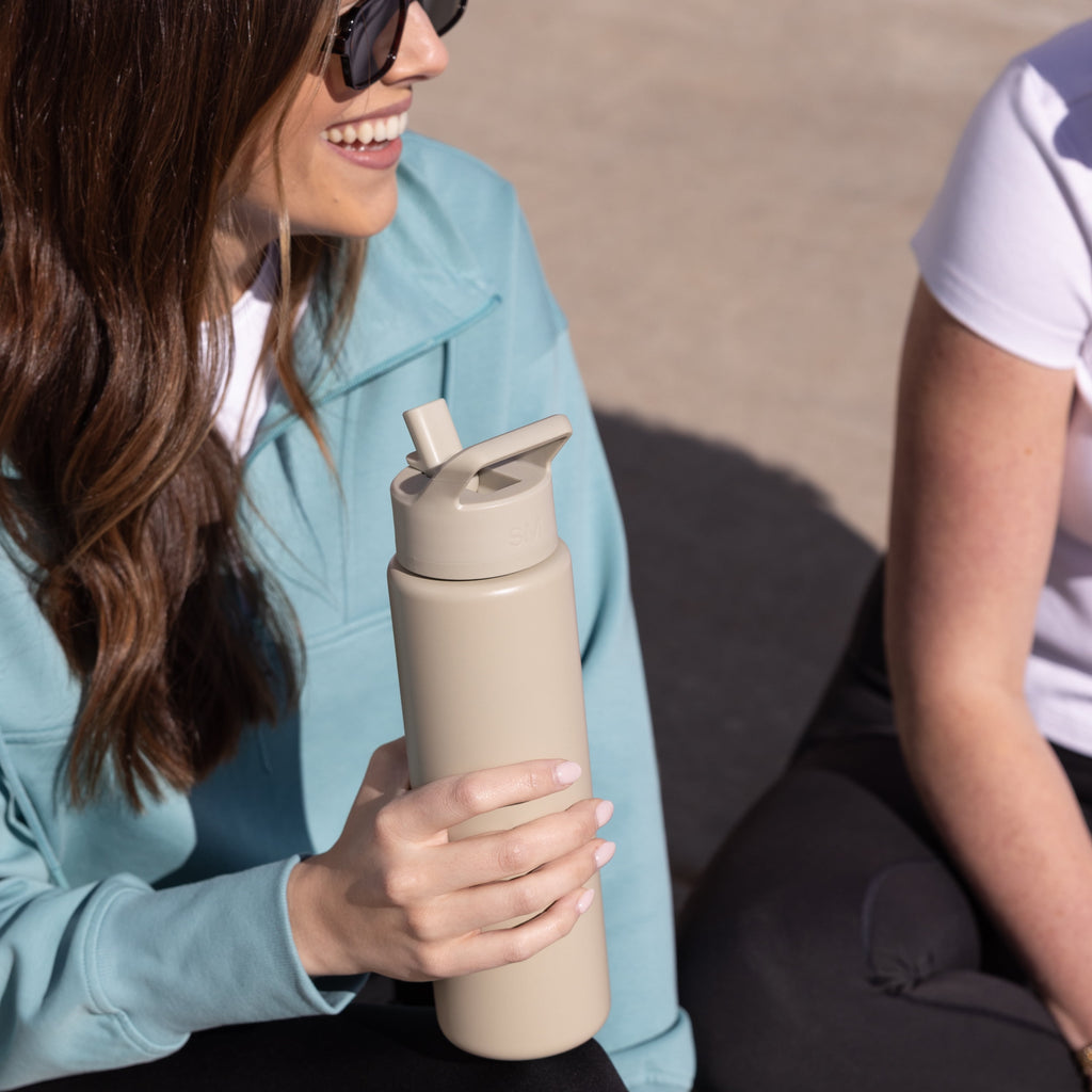 Simple Modern 30 fl oz Insulated Stainless Steel Summit Wide Mouth Water Bottle with Straw Lid | Slumberland C396Z