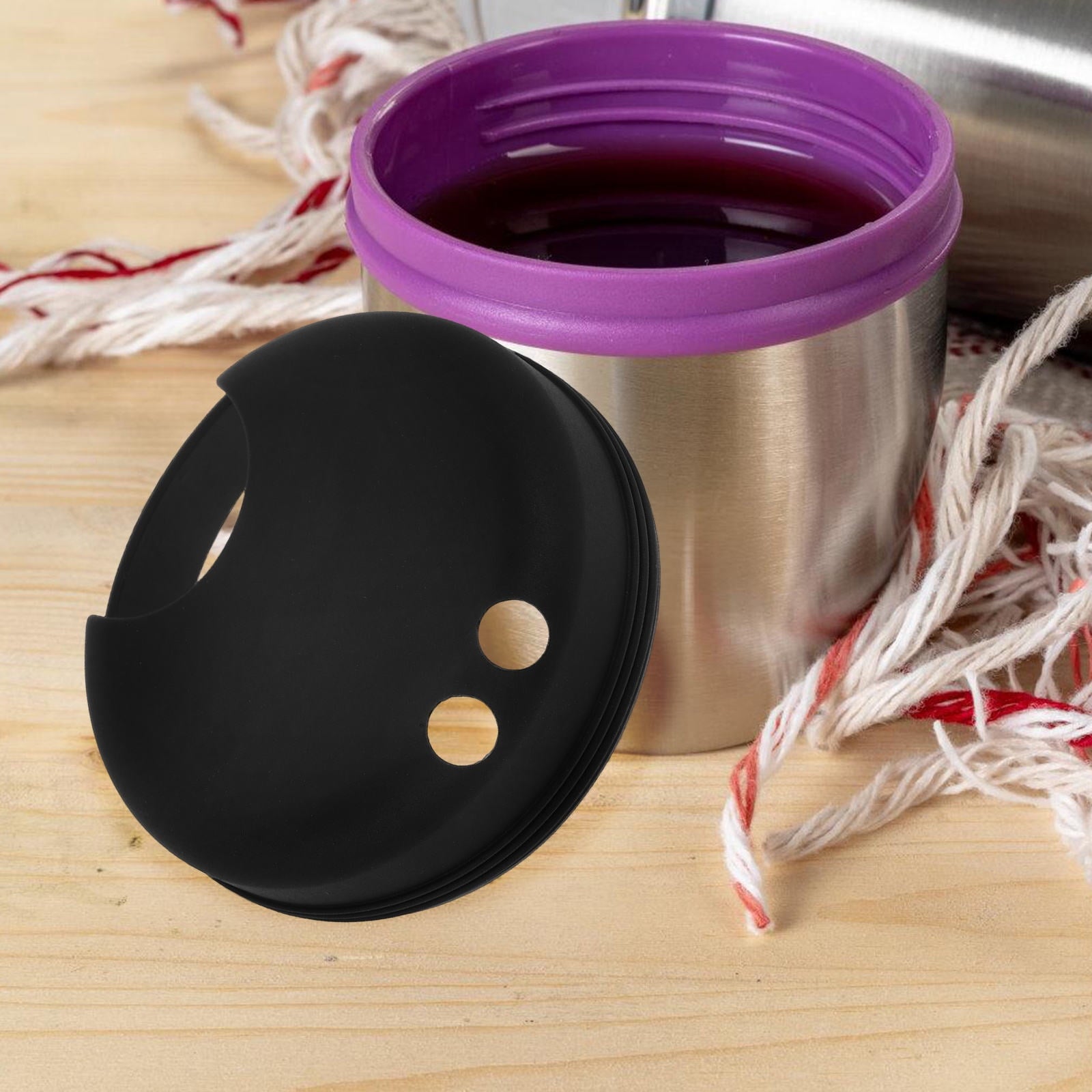 Worgeous 2pcs Splash Guarding Lid For Wide Mouth Bottle  Water Cup Anti-spill Intended Accessory Water Cup Lid Spill-proof Cap For Water Cup Compatible For Nalgene Easy Sipper C228Q