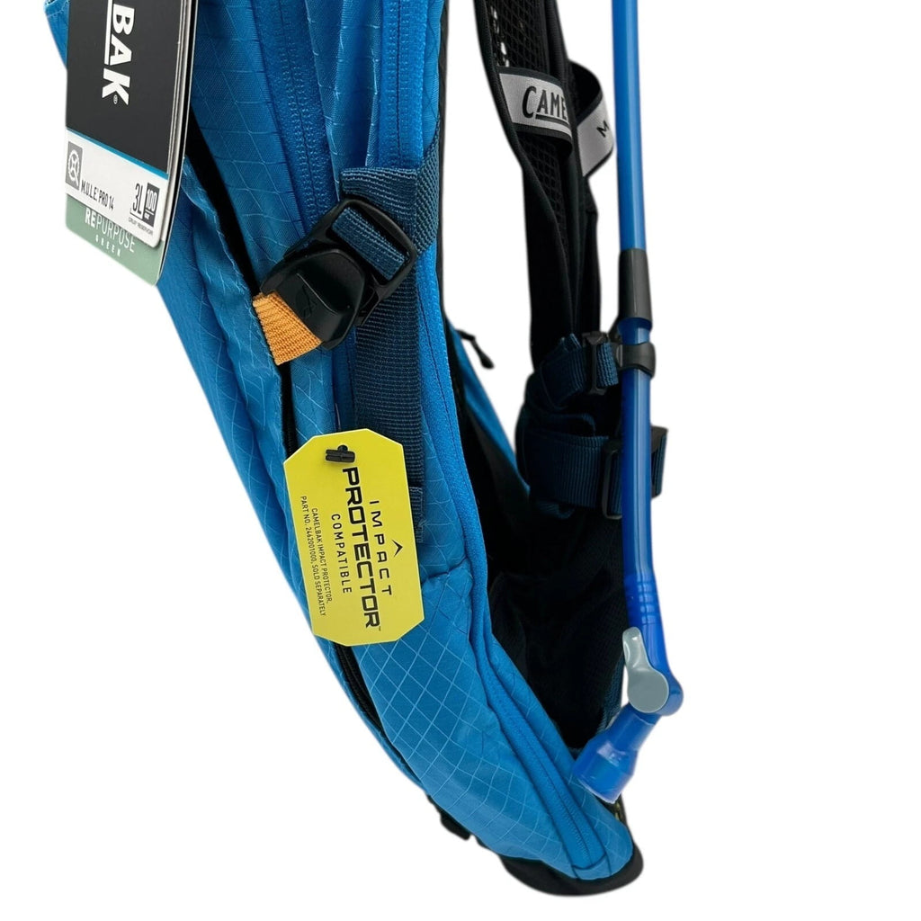 CAMELBAK M.U.L.E Pro 14L Bike Hydration Backpack 100 oz, Ibiza Blue/Orange C251R