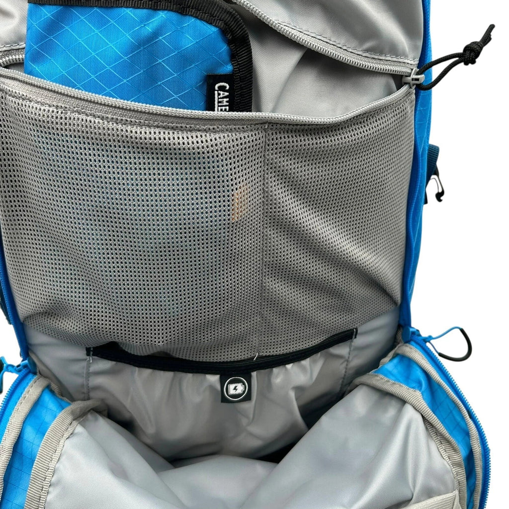 CAMELBAK M.U.L.E Pro 14L Bike Hydration Backpack 100 oz, Ibiza Blue/Orange C251R