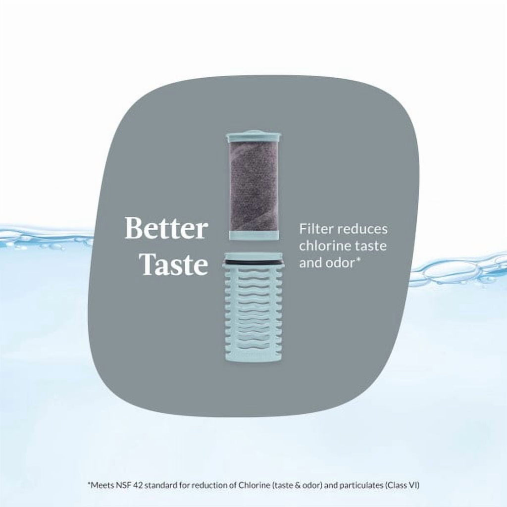 Contigo Clybourn Chill Stainless Steel FreeFlow Filter Water Bottle with AUTOSEAL, 24oz Salt C107A