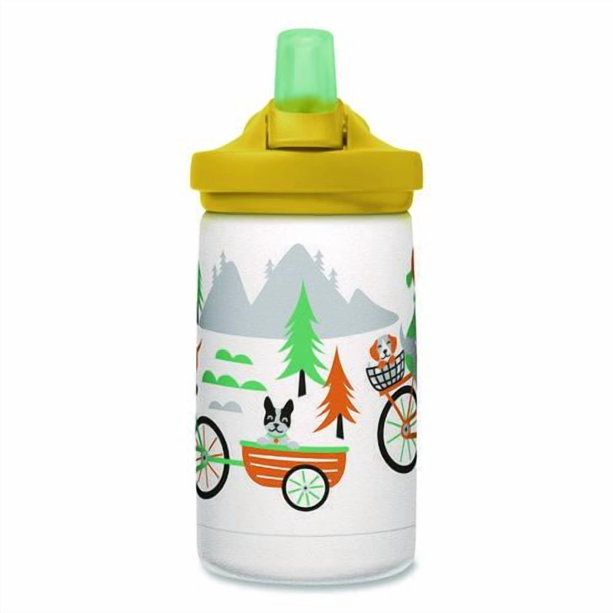 CamelBak Eddy+ Kids - Water bottle - Size 4.25 in x 2.91 in - Height 6.5 in - 12 fl.oz - biking dogs C327L