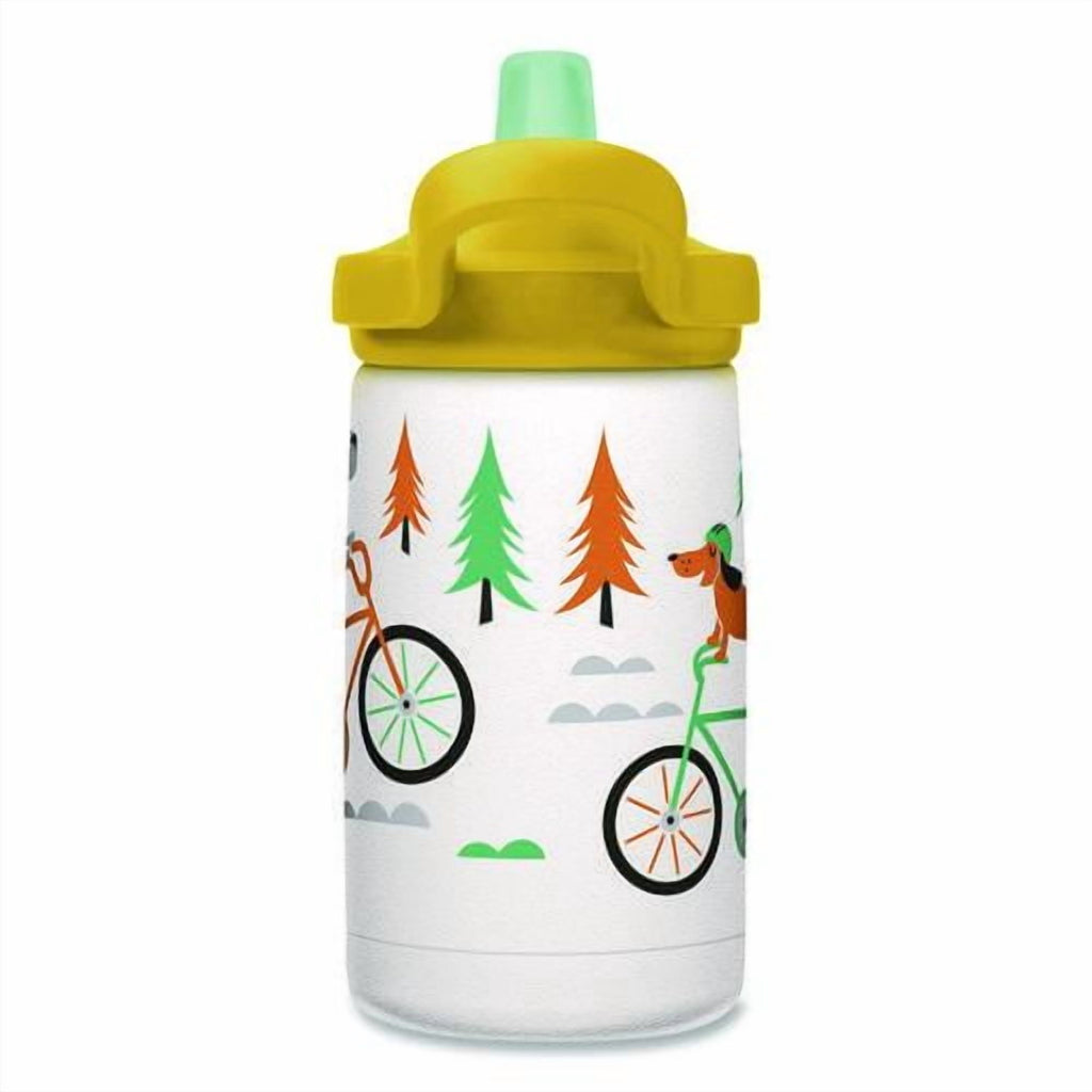 CamelBak Eddy+ Kids - Water bottle - Size 4.25 in x 2.91 in - Height 6.5 in - 12 fl.oz - biking dogs C327L