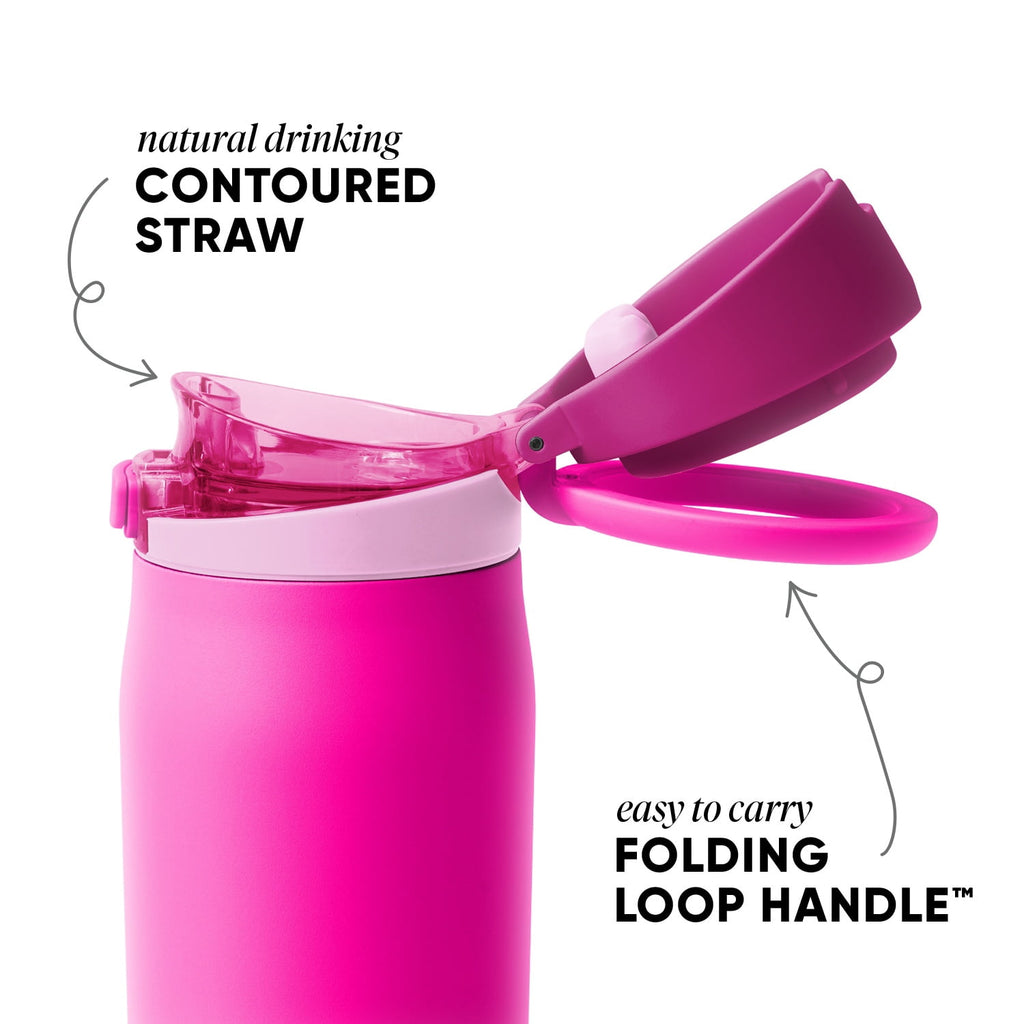 Simple Modern 24oz Mesa Loop Water Bottle with Covered Spout | Pink Champagne C409T