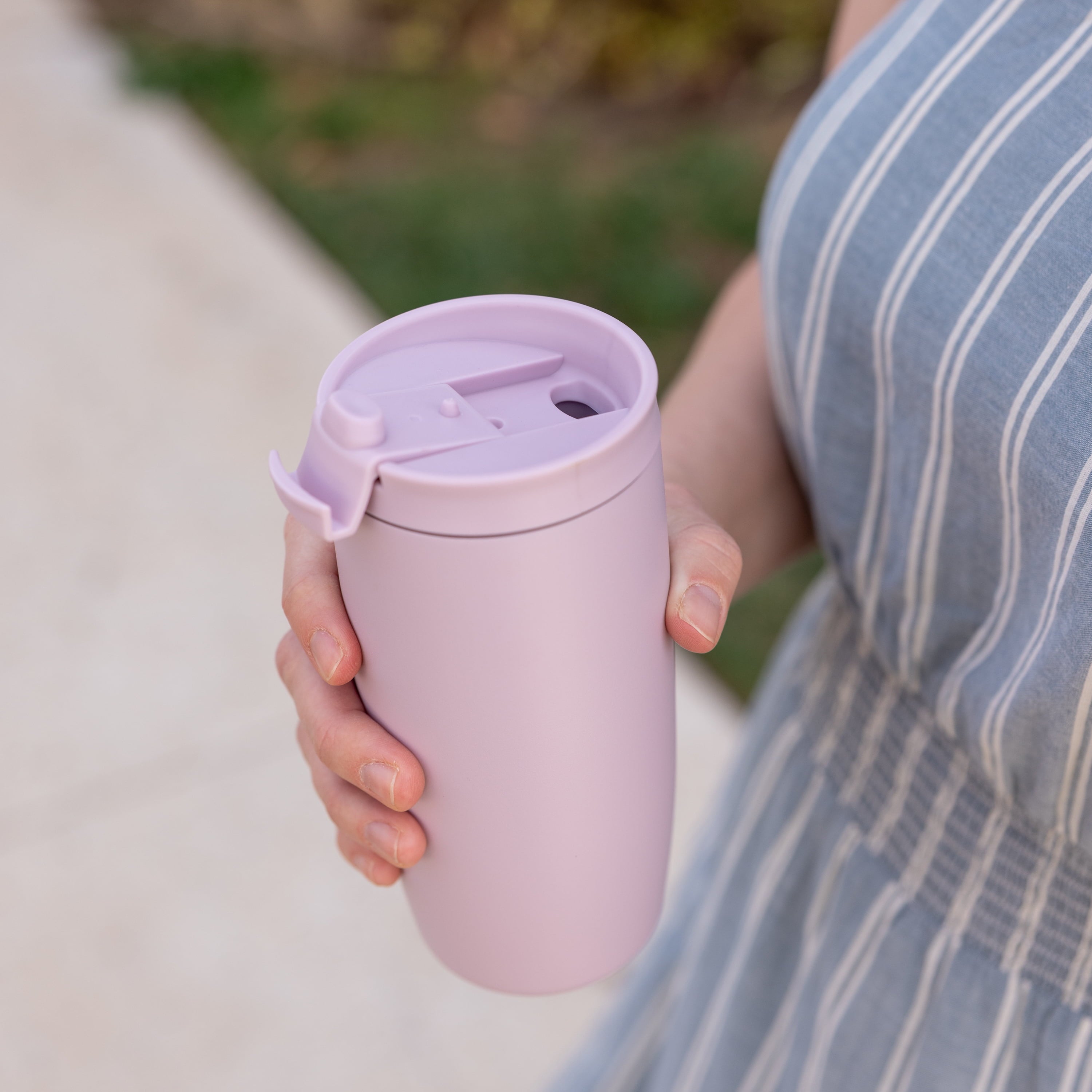 Simple Modern 16 fl oz Insulated Stainless Steel Voyager Coffee Tumbler with Insulated Flip Lid C394S