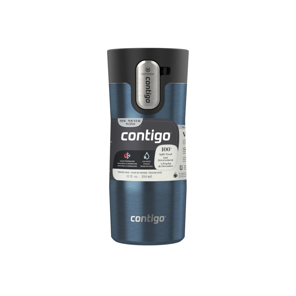 Contigo 12 oz. West Loop 3.0 Insulated Stainless Steel Travel Mug - Blueberry C007A
